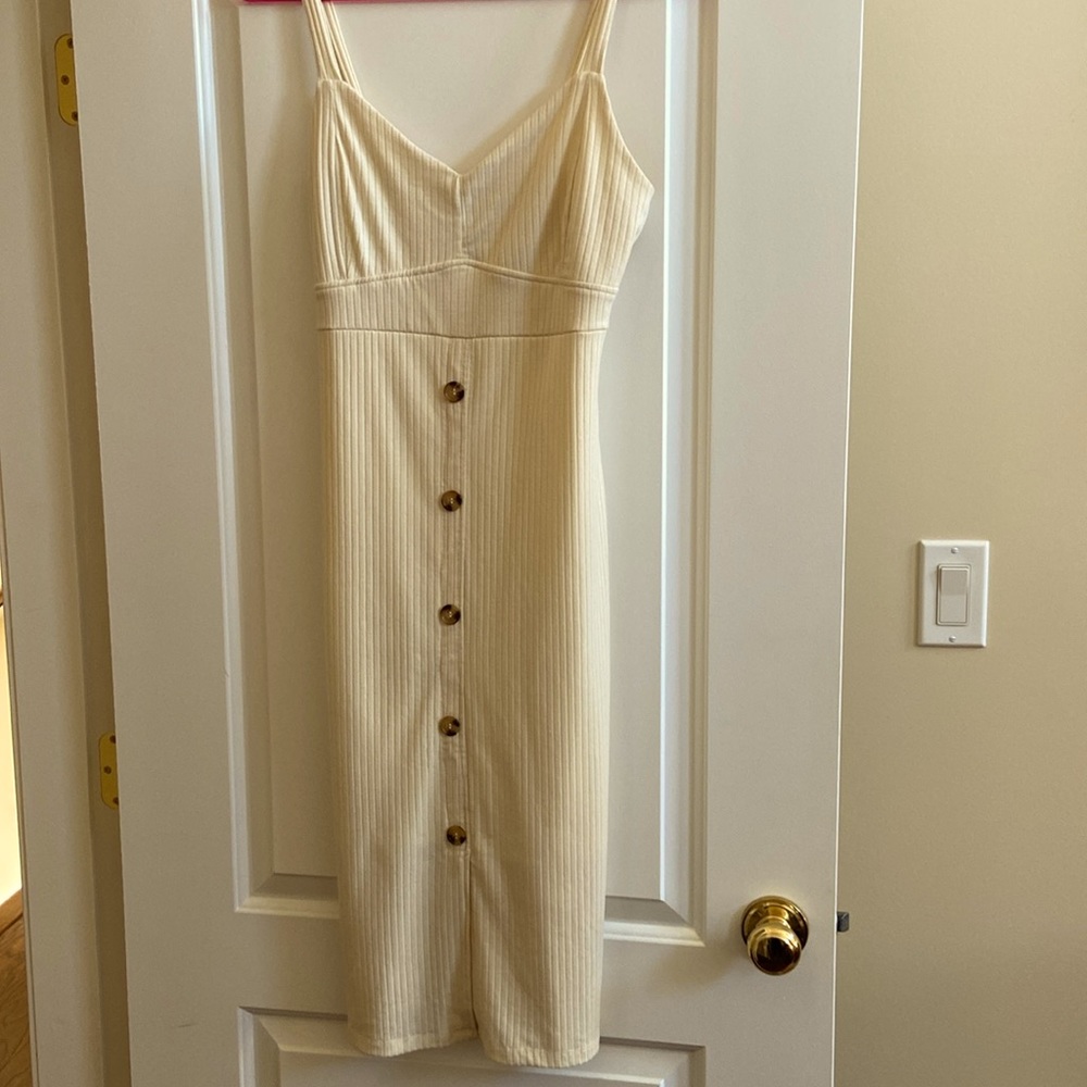 Ardene strap button down dress in size M